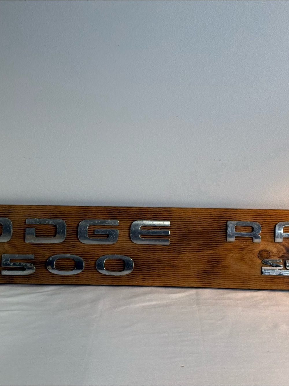 Vintage Dodge Ram 1500 SLT Emblem Plaqued Wall Mount Signed Man Cave Memorabilia